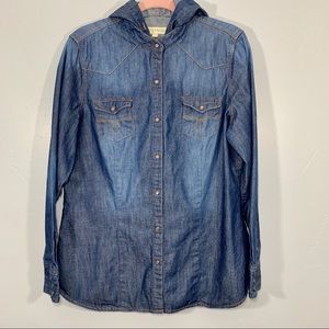 Stetson | Men’s Hooded Light Wash Button Down